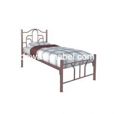 Steel Bed Frame Size 90 - ORBITREND JUPITER / Red Maroon